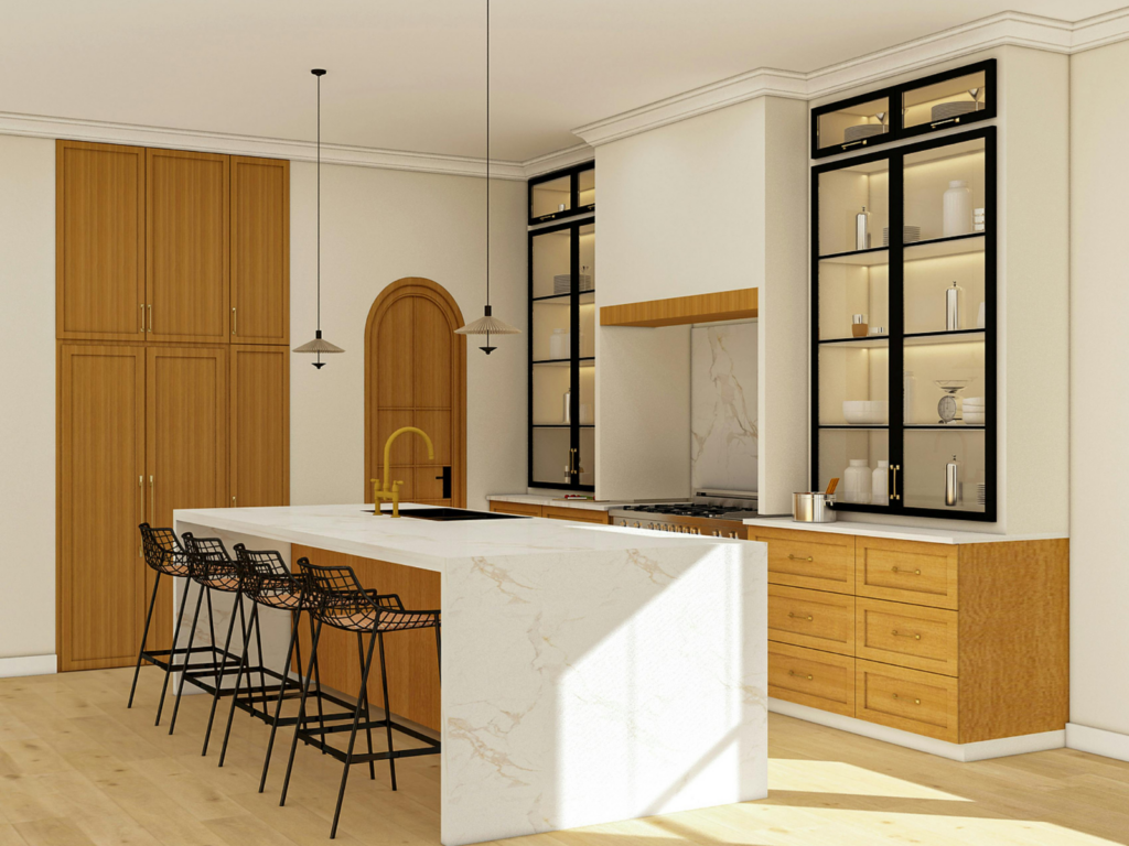 Diseño de cocinas con boceto 3D y muebles a medida en Torremolinos y Benalmádena